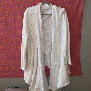 Free people cream cardigan